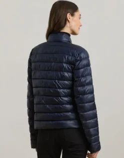 Metallic Quilted Down Coat