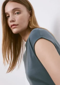 Midi-dress with draped detail