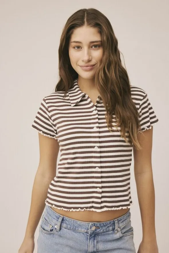 Milla 29 SS polo top - Organic Cotton GOTS