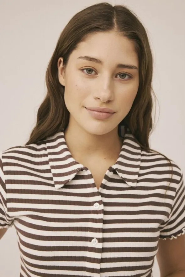 Milla 29 SS polo top - Organic Cotton GOTS
