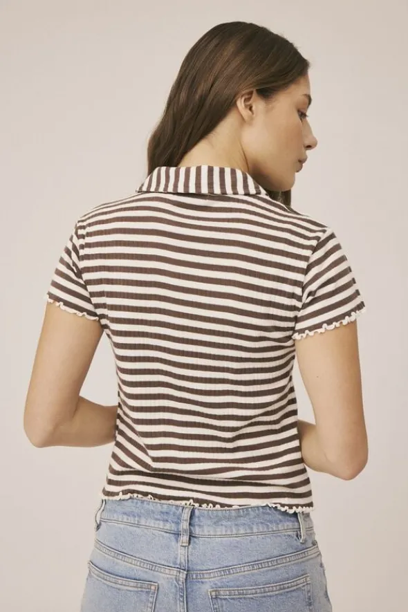 Milla 29 SS polo top - Organic Cotton GOTS