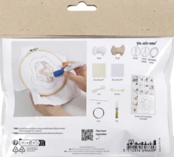 Mini DIY Kit Punch Needle , Nøglevedhæng