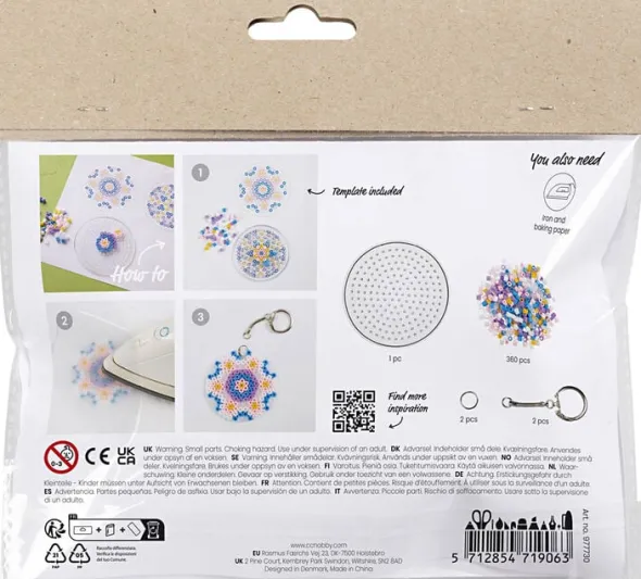 Mini DIY Kit Rørperler, Charms/taskepynt