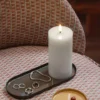 MM GRENADA deco tray, oval, charcoal