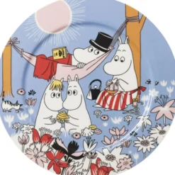 Moomin Arabia 30cm serveringsfad Familietid 80