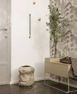 mushroom hook - brass