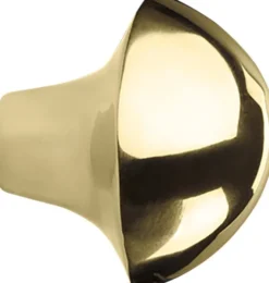 mushroom hook - brass