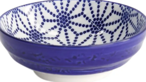 Nippon Blå fad 9,5x3cm Stjerne