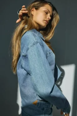 NMALVA L/S DENIM SH SHCKET AZ452LB