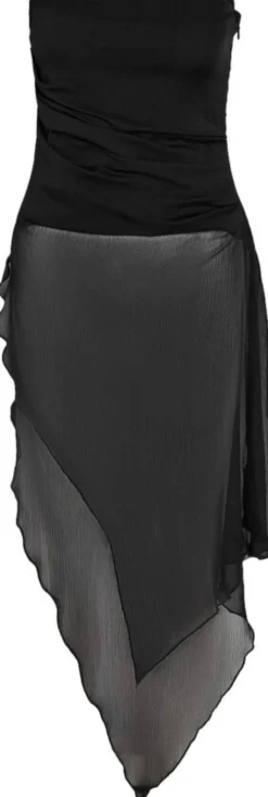 NMISABEL S/L CHIFFON BANDEAU TOP