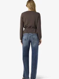 NMSHYLA L/S V-NECK TIE KNIT CARDIGA