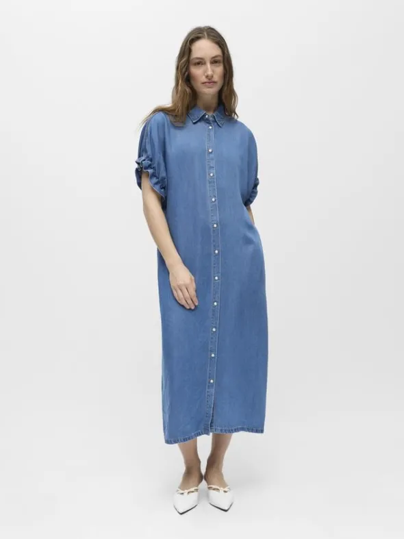 OBJFRAME TIANA 2/4 LO DENIM DRESS D