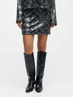 OBJLEA HW SHORT SKIRT 141
