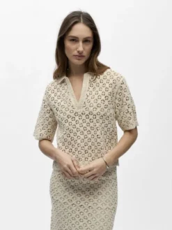 OBJMASI S/S RE KNIT PULLOVER 144