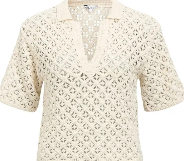 OBJMASI S/S RE KNIT PULLOVER 144