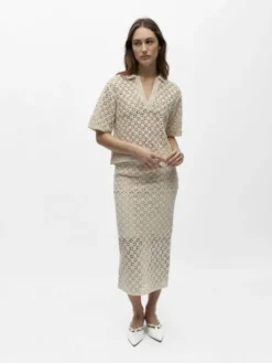 OBJMASI S/S RE KNIT PULLOVER 144