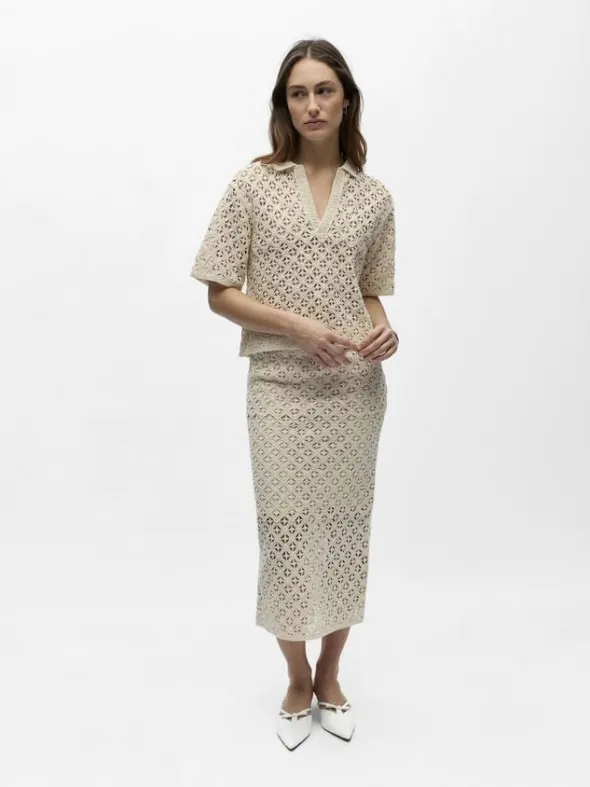 OBJMASI S/S RE KNIT PULLOVER 144