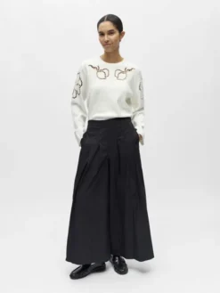 OBJPAIGE HW PLISSE CULOTTE PANT 145