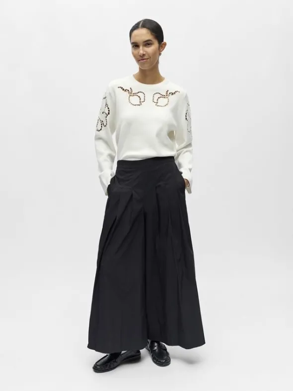 OBJPAIGE HW PLISSE CULOTTE PANT 145