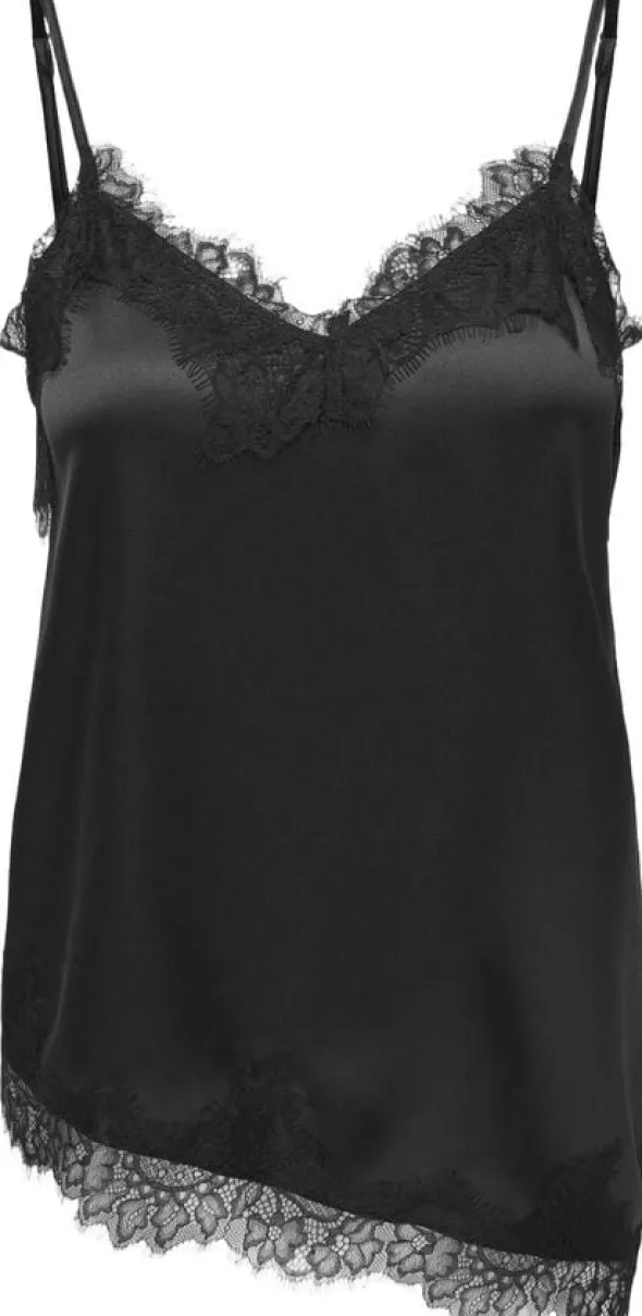 ONLBELLA STRAP SATIN LACE TOP WVN E