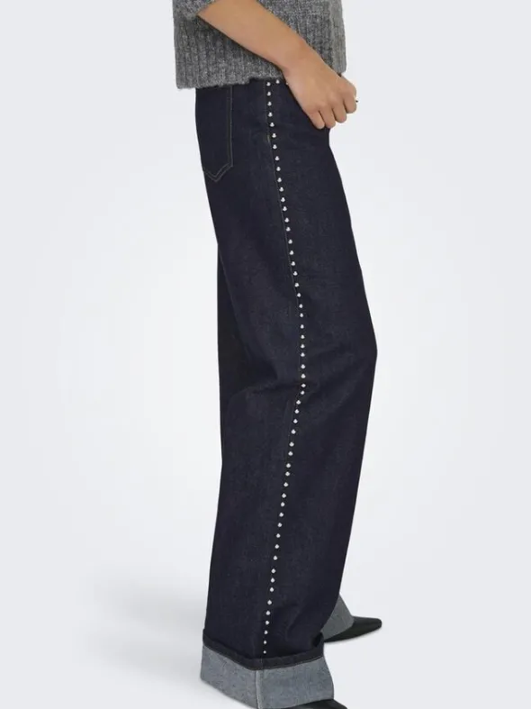 ONLHOPE HW WIDE STUD FOLD UP DNM MA