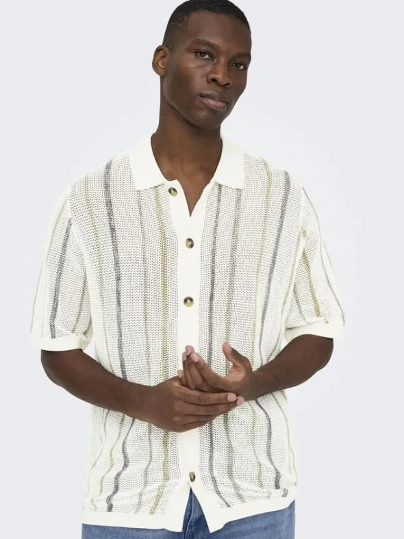 ONSTOBBY LIFE RLX SS SHIRT KNIT NO