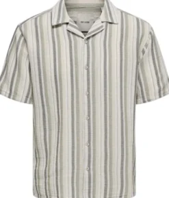 ONSTREV LIFE REG STRIPE SS SHIRT NO