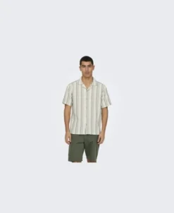 ONSTREV LIFE REG STRIPE SS SHIRT NO