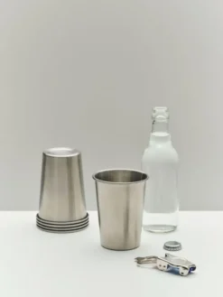 Outdoor Market Steel Cup - Set of 2 - Medium