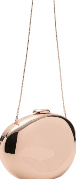 Oval clutch bag