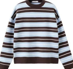 Oversized striped sweater