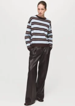 Oversized striped sweater