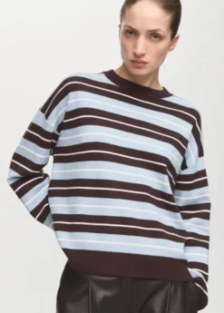 Oversized striped sweater