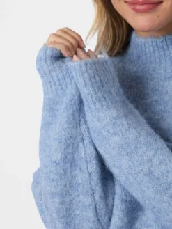 Paulina Fluffy Knit Blouse
