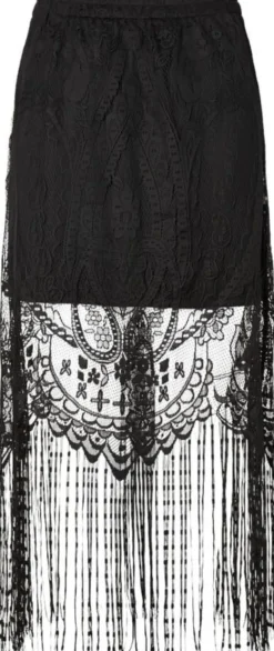 PCCLAIR HW ANKLE LACE TASSELS SKIRT