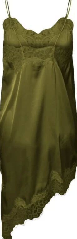 PCNOMI SL SATIN LACE DRESS WVN