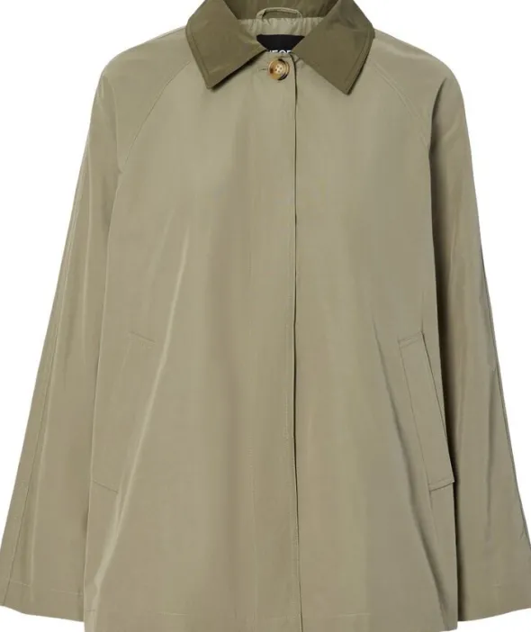 PCVILMA LS A-SHAPE TRENCHCOAT CP BC