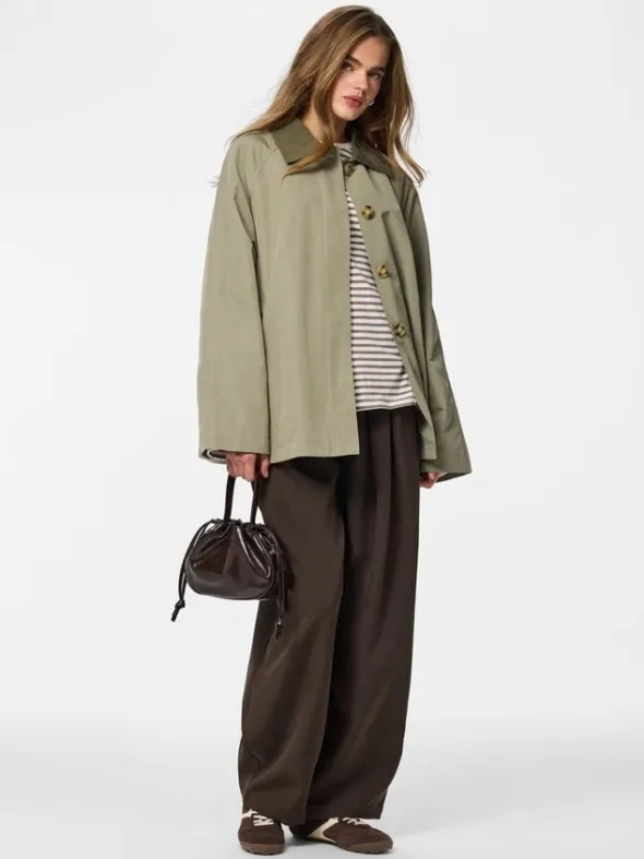 PCVILMA LS A-SHAPE TRENCHCOAT CP BC