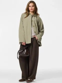 PCVILMA LS A-SHAPE TRENCHCOAT CP BC