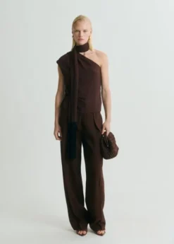 Pleat detail trousers