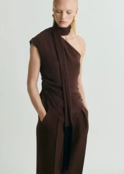 Pleat detail trousers