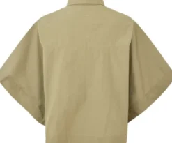 Poplin curved hem shirt - Berte