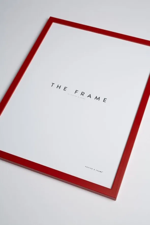 Poster&Frame - Red wood 50x70cm