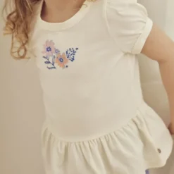 Primrose peplum puff s/s T