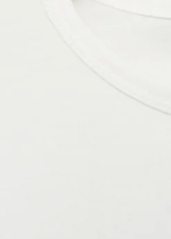 Printed cotton-blend t-shirt