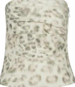 PRINTED DENIM TOP