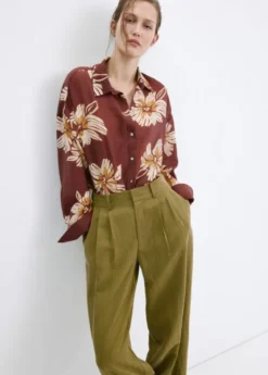 Printed lyocell shirt