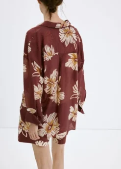 Printed lyocell shirt