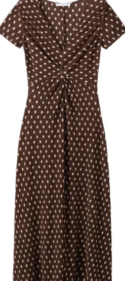 Printed midi-dress