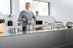 Pro 5-st, Gryt & kastrullset, Silver